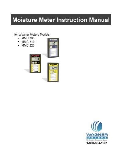 wagner mmc 205 moisture meter instructions|wagner moisture meter chart.